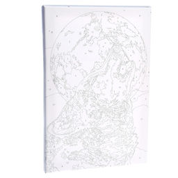 Картина по номерам на холсте с подрамником Одинокий волк, 20х30 см - Школа талантов фото 2