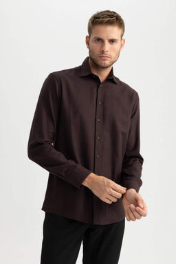 Фланелевая рубашка с длинным рукавом Modern Fit - Defacto фото 4