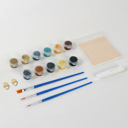 Картина по номерам с подрамником и поталью Золотые рыбки, 20*30 см - Школа талантов фото 2