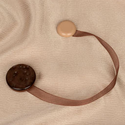 Цена за 3 шт. Подхват для штор Жемчужина, 4 4 см, цвет коричневый - Арт узор фото 2