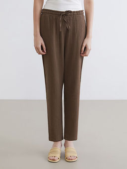 Beli Lastikli Havu? Kesim Kad?n M?slin Pantolon