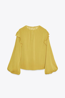 RUFFLED BLOUSE - Zara фото 6