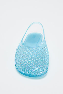 RUBBERISED-EFFECT SLINGBACK SHOES - Zara фото 4