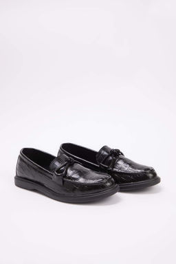 Siyah Fiyonklu Kad?n Loafer Ayakkab? TAKSS26LA00004 - Trendyolmilla фото 4
