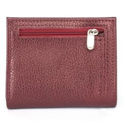 Портмоне женское Croco-ПР-905 натуральная кожа 2 отд, 8 карм, бордо металлик (232) 238669  фото 2