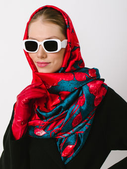 Большой мягкий очень нежный двусторонний палантин