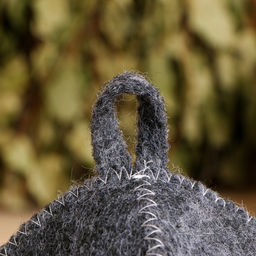 Шапка для бани с вышивкой Bake серая - Добропаровъ фото 3