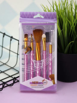 Набор кистей для макияжа "Neon Muse", 5 шт., purple