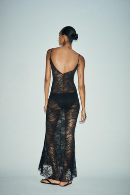 LONG LACE DRESS - Zara фото 3