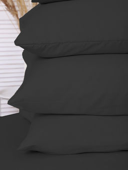 Комплект наволочек полисатин гладкокрашенный - Черный 70х70