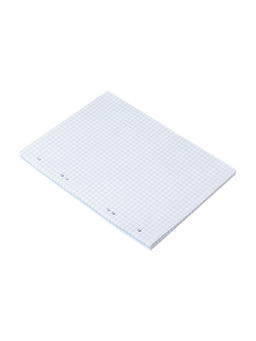 Цена за 4 шт. Сменный блок для тетрадей на кольцах А5, 80 листов в клетку, Calligrata, белый 100%