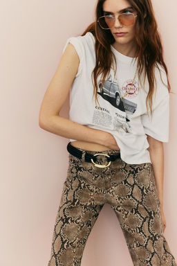 Camiseta oversize con motivo estampado - H&m фото 2