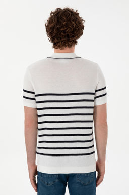 Erkek Slim Fit Polo Yaka Beyaz Ti__rt - U.s. polo assn фото 5