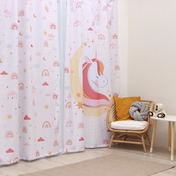 Шторы портьерные «Этель» Boho rainbow, 145×260 см, 2 шт., 140 г/м²