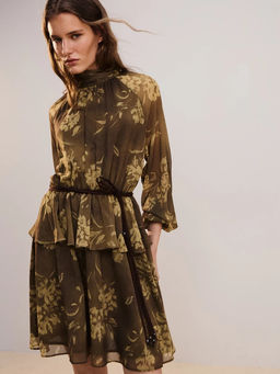 Платье мини с поясом / Zarina  фото 11