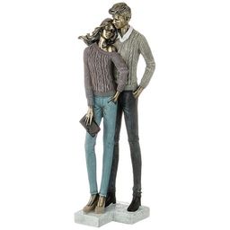 СТАТУЭТКА ВЛЮБЛЕННЫЕ 15,5*11*41,5 СМ. СЕРИЯ ФЬЮЖН