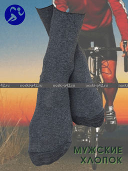 Цена за 10 пар. Пирамида носки мужские М-5 хлопок темно-серые 25  фото 5