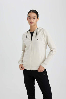 DeFactoFit Толстовка с капюшоном и молнией стандартного кроя фото 4