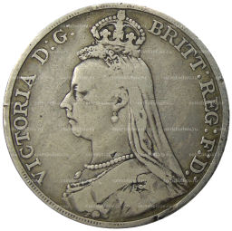 Монета 1 крона 1888 года Великобритания