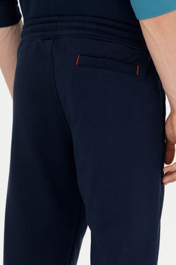 Штаны спортивные U. S. Polo Assn темно-синие из хлопка - U.s. polo assn фото 21