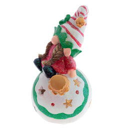 Новинка Фигурка декоративная "Гном" с подсветкой (LR44 2 шт), L10 W9 H18 см, 2в.