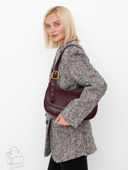 Сумка женская кожаная 1079M wine red Polina&Eiterou
