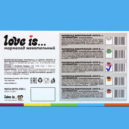 Цена за 20 шт. Мармелад Love Is ЖуйМиксик, холодок-малина, 25 г