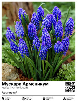 Мускари Armeniacum - Голландские луковицы фото 2