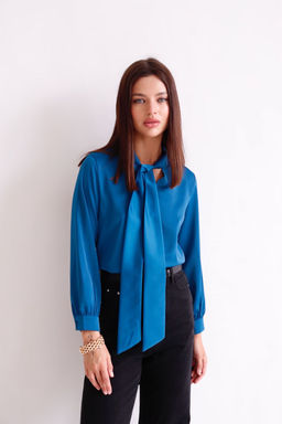 Martichelli Блуза синяя  фото 8