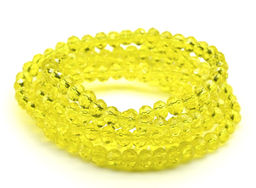 Бусы-браслет на резинке из циркона кукуруза гр.6мм зеленый хамелеон, 86см. Радуга камня  фото 13