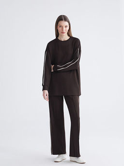 Bisiklet Yaka Oversize Kad?n Sweatshirt Tunik