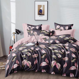 CA-1-697 КПБ 1.5 Сатин печатный + нав-ки ( 70х70х2шт ) АльВиТек