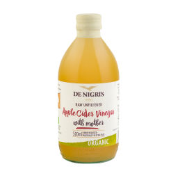 Уксус De Nigris яблочный нефильтрованный Organic 500 мл, стекло, Италия