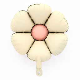 Воздушные шары фольгированные 19" «Ромашка», матовый, цвет молочный белый