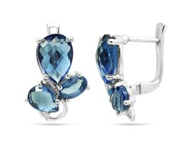 Серьги, танзанит выращ., Феруччо