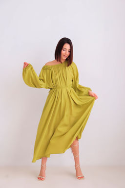 Martichelli Платье в цвете лайм фото 4