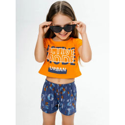 Комплект футболка кулирка, шорты кулирка с лайкрой 7038100102 - Youlala фото 9