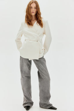 Blazer cruzado con cinturon - H&m фото 2