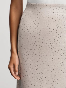 Атласная юбка миди с разрезом / Zarina  фото 6