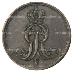 1 пфенниг 1853 года B Германские государства  Ганновер