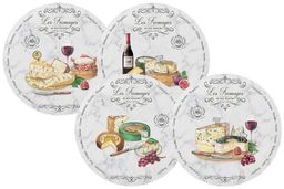 Набор закусочных тарелок Fromage (цветной), 19 см, 4 шт - Easy life фото 2