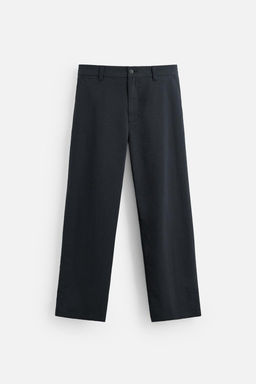 REGULAR FIT TEXTURED TROUSERS - Zara фото 6