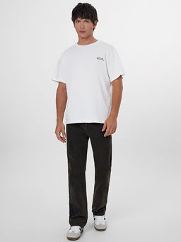 Футболка мужская белая с принтом