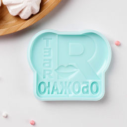 Силиконовая форма Я тебя обожаю, 9,4?7,8?1,1 см, бирюзовая - Simaland фото 2