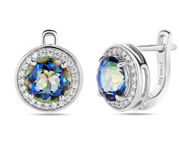 Серьги, лабрадорит, Прима