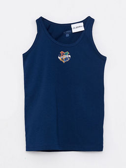 Bisiklet Yaka Harry Potter Bask?l? Pamuklu Erkek ?ocuk Atlet 2li - Waikiki фото 3