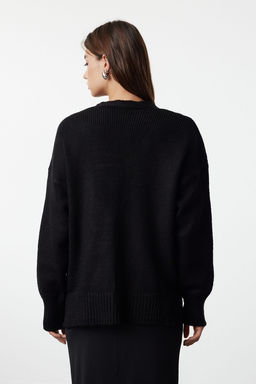 Siyah Basic Yumusak Dokulu Triko H?rka TWOAW20HI0213