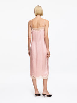 Vestido lencero con ribete de encaje - H&m фото 4