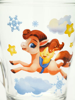 Кружки стеклянные новогодние «Весёлого праздника. Лошади», набор 2 шт. по 300 мл