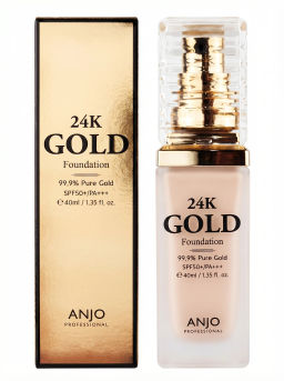 24K Gold Foundation No. 23 Natural Beige Натуральный Бежевый - Тональная основа, 40 мл